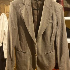 Brown/tan lightweight blazer